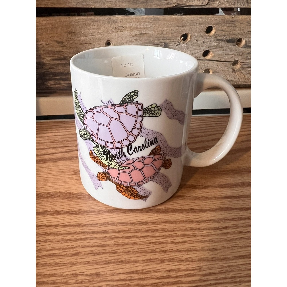 North Carolina Colorful Sea Turtles Vacation Souvenir Mug NEW GIFT Collectible
